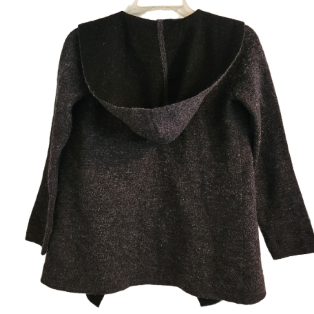 Max Studio Wool Blend Open Front Sweater With Hoo… - image 3